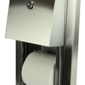 PORTARROLLO DOBLE PARA PAPEL SANITARIO VERTICAL - 165-R